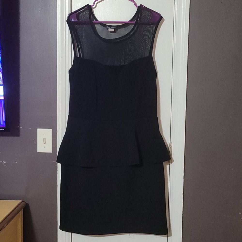 Sweet Robyne Black peplum dress
